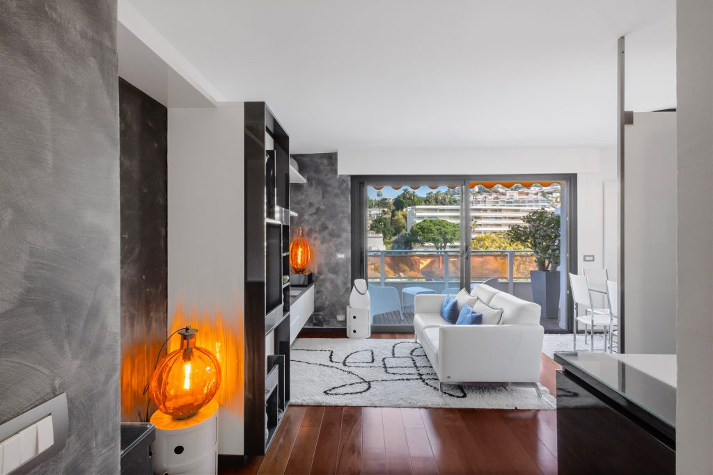 Appartement 2 pièces proche Croisette - Séjour lumineux