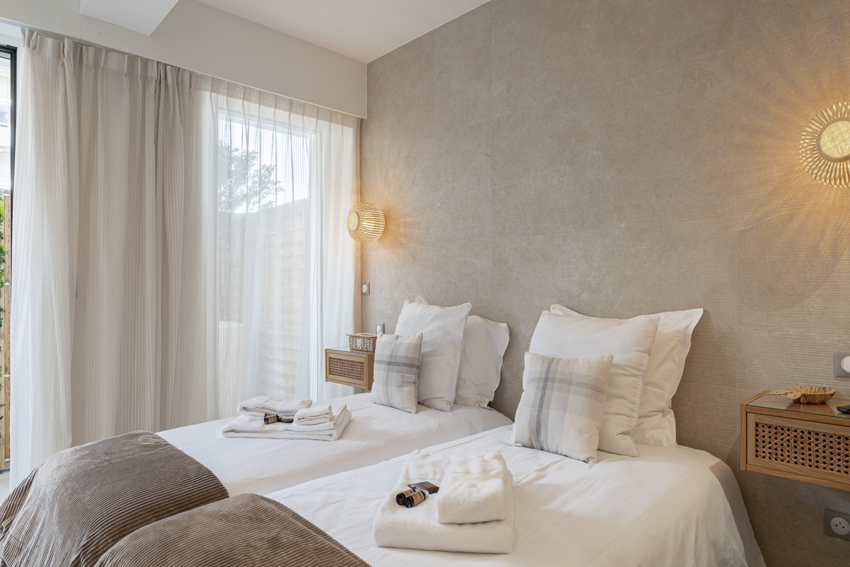 Appartement Victoria - Chambre n°2 lits simples