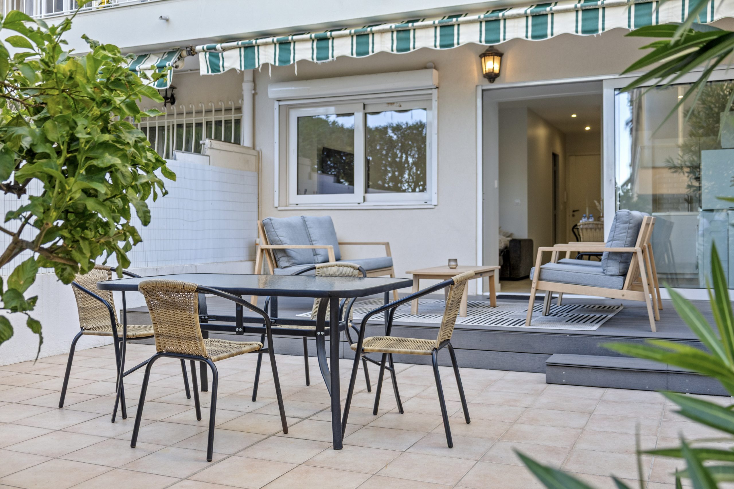 Terrasse en rez-de-jardin