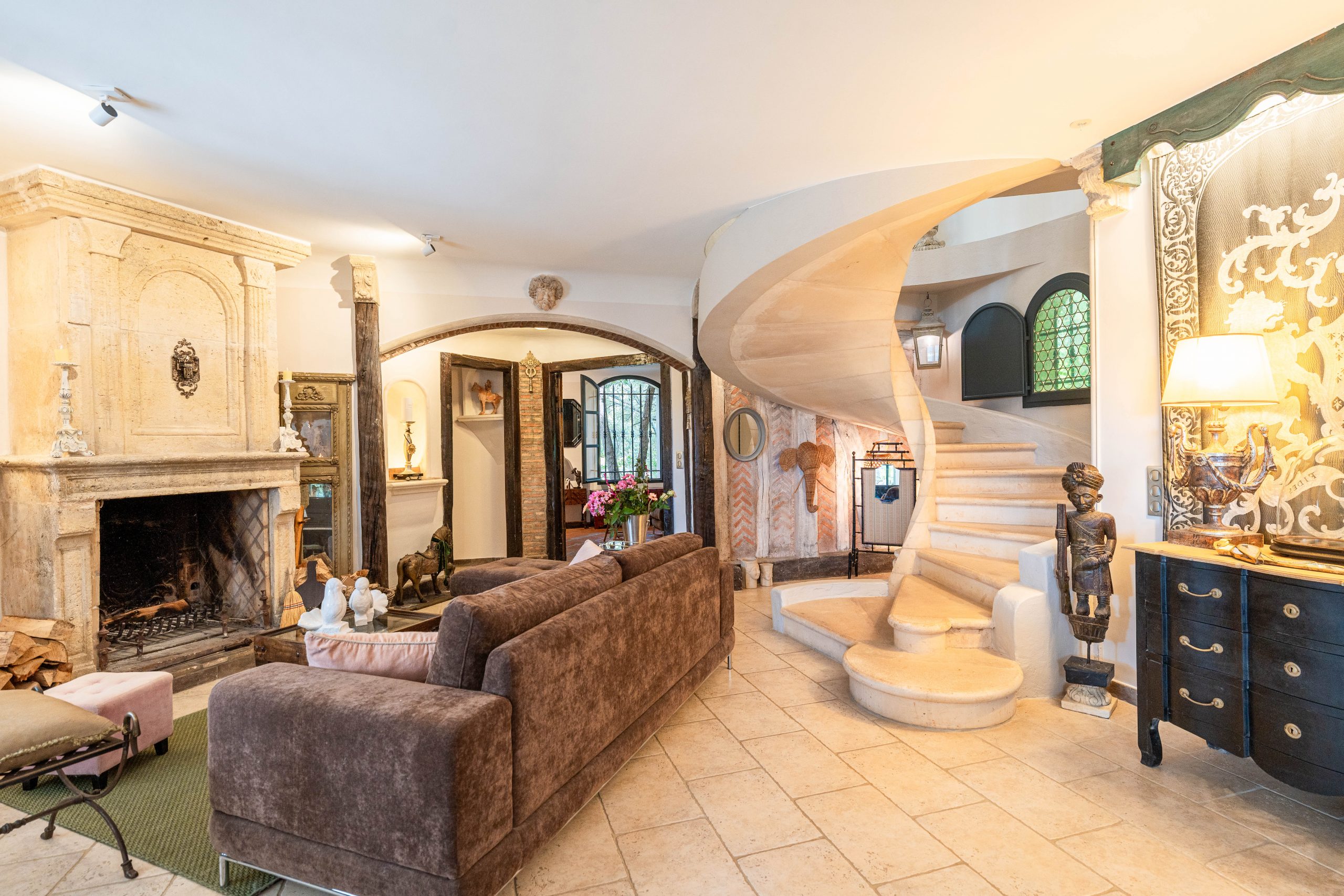 Villa Monté Verde - Salon avec cheminée