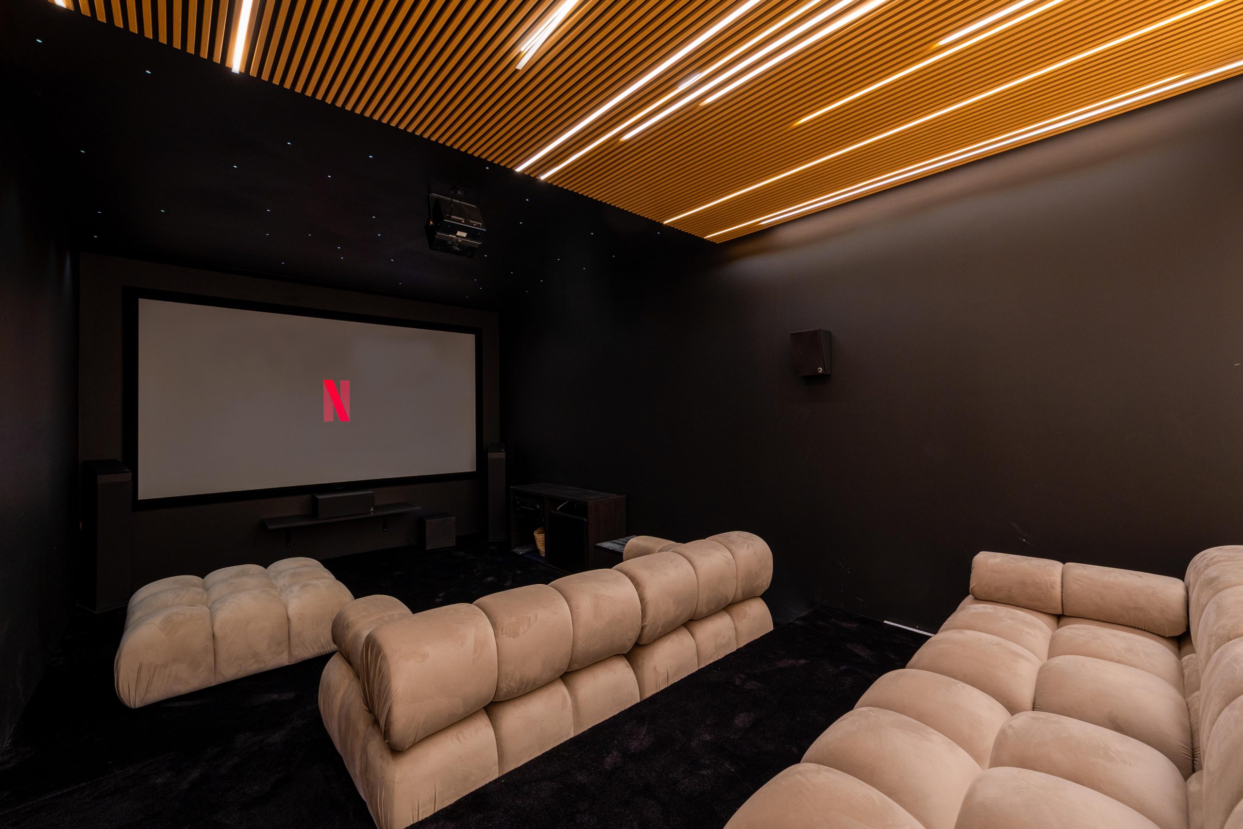 Villa Tomélio - Salle de cinéma-2