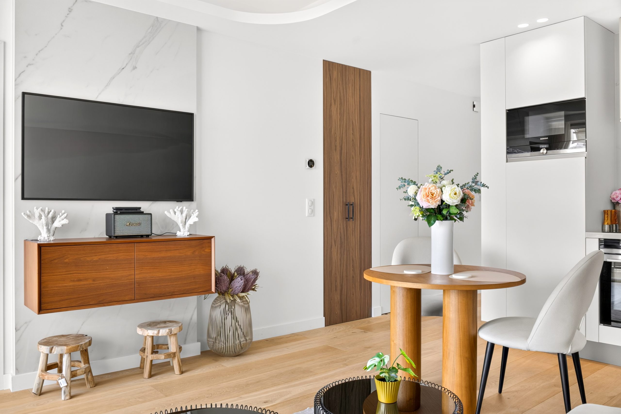 Living room with TV