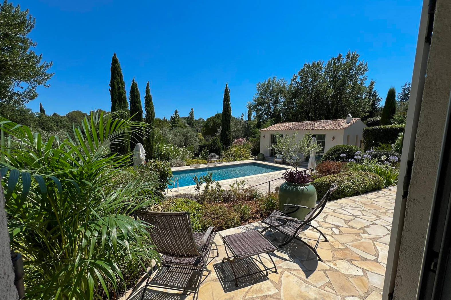 View on the Pool House