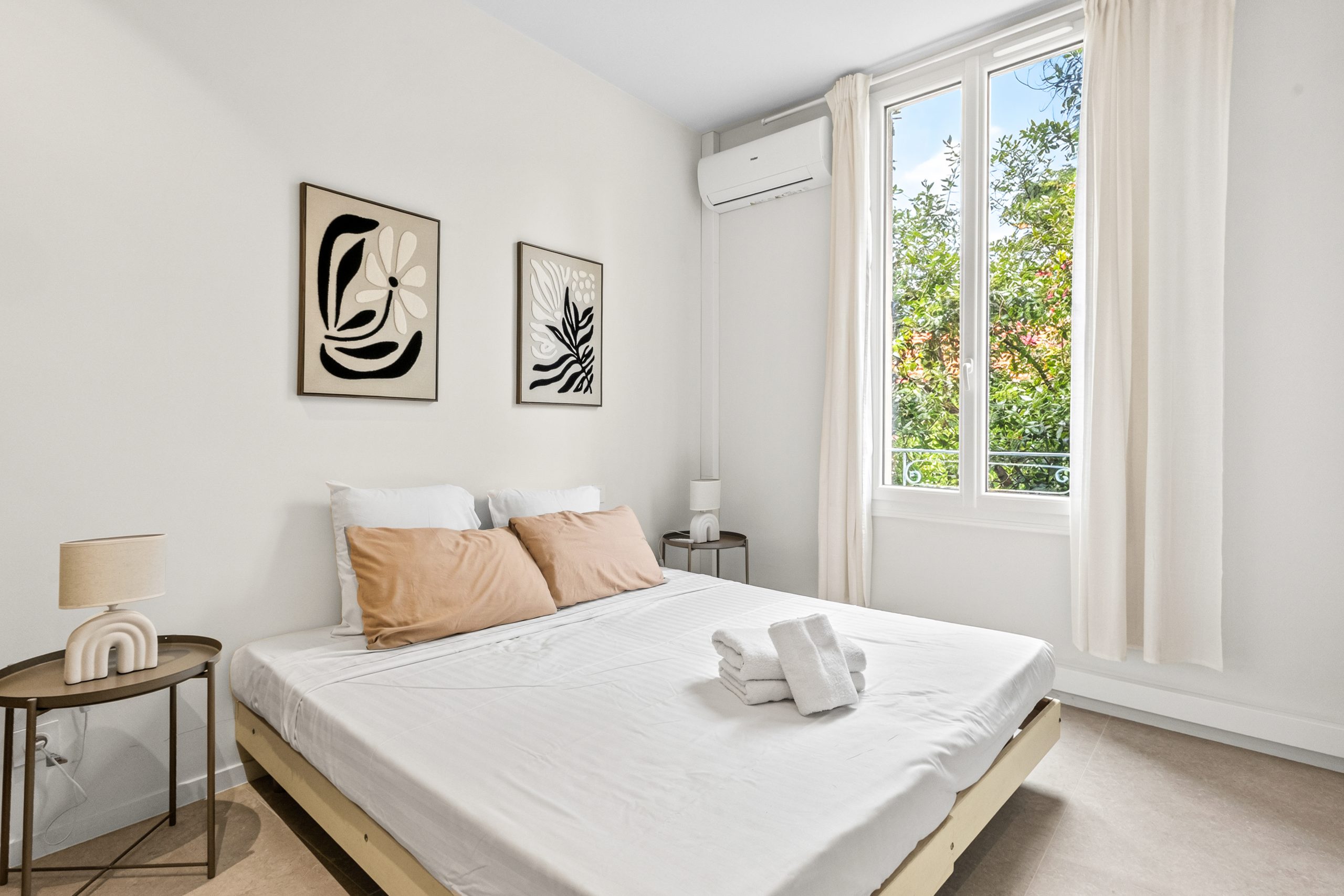 Appartement la Peyrière - Chambre climatisée