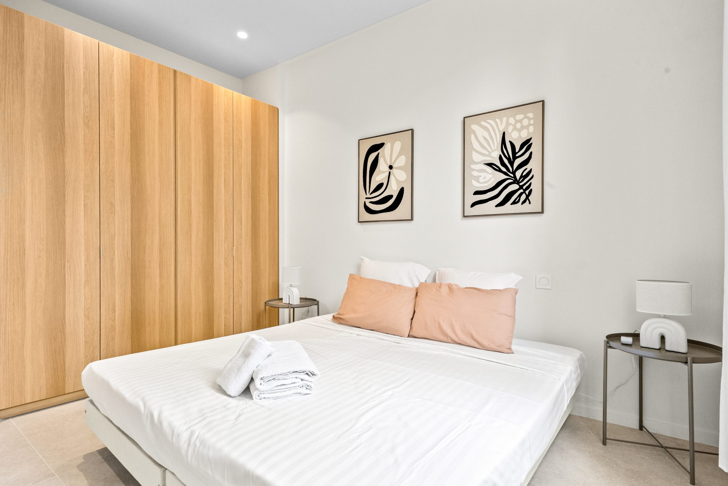 Appartement la Peyrière - Chambre avec lit double