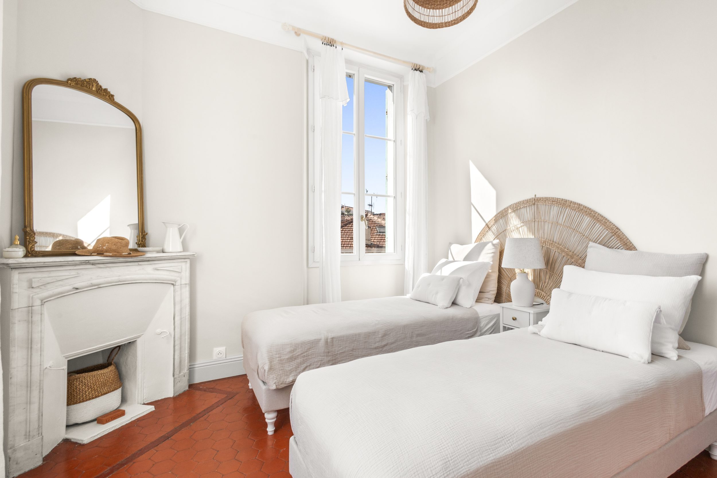 Casa Biancha - Chambre avec 2 lits 80 x 200 cm
