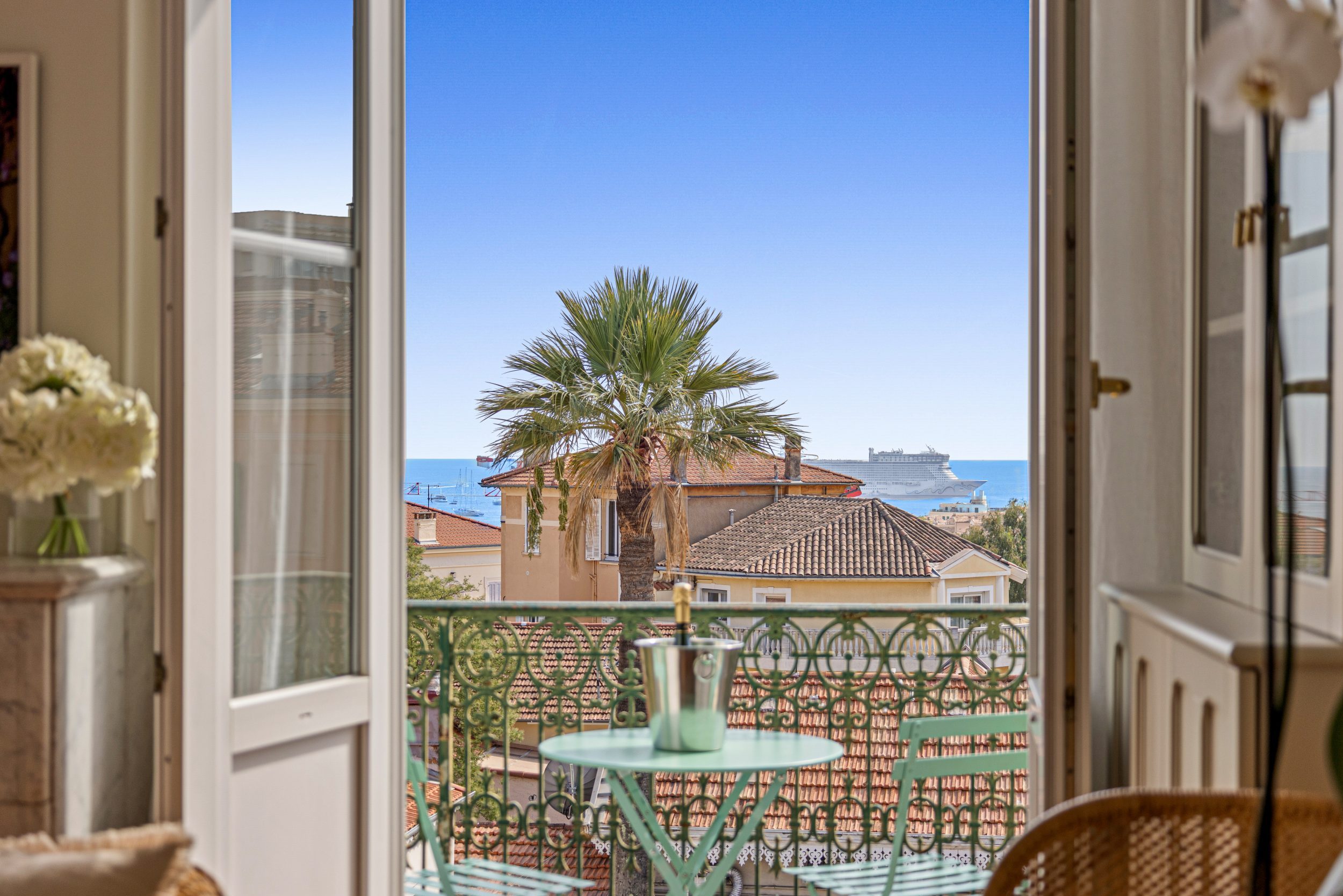 Casa Biancha - Balcon avec vue mer panoramique